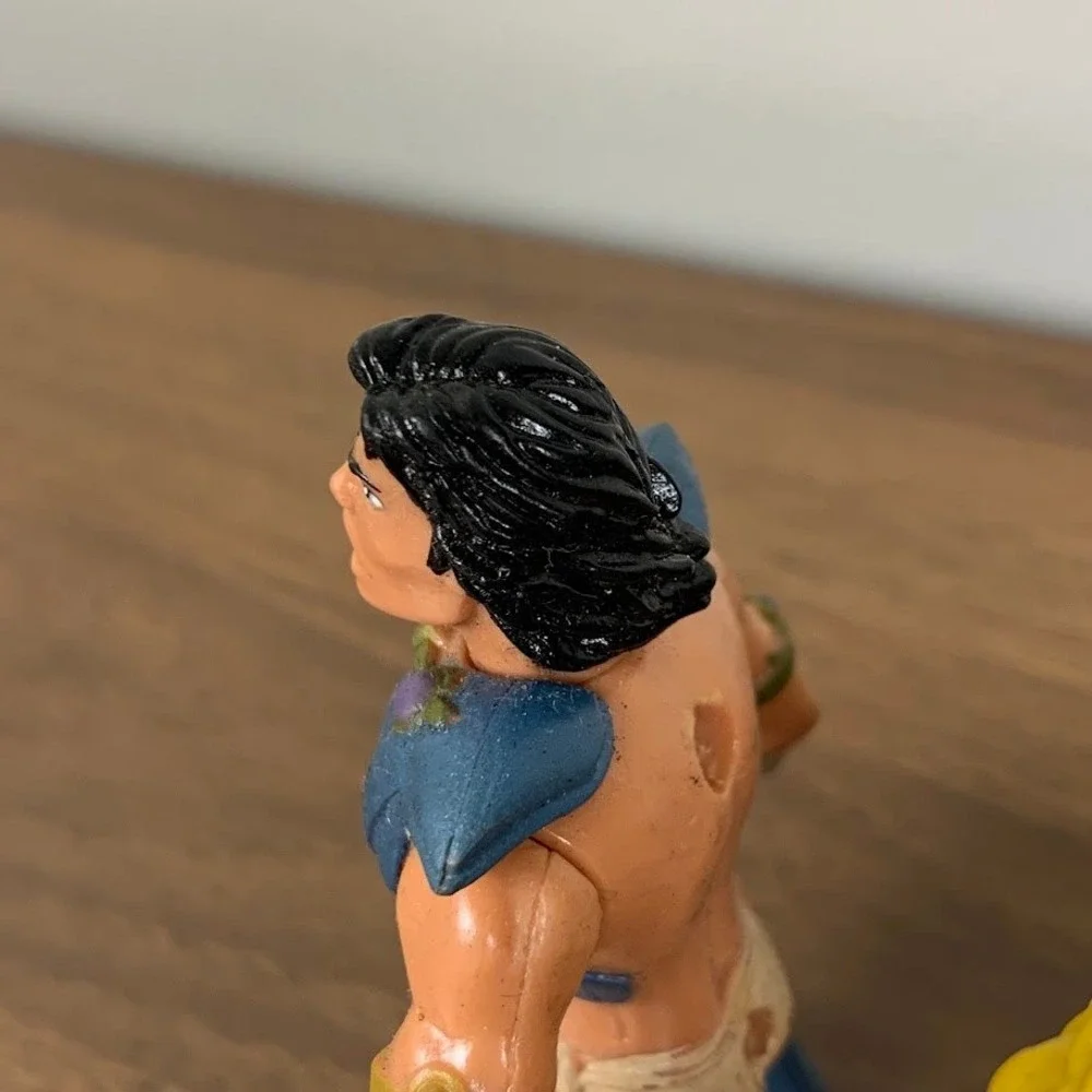 Vintage Tarzan 1995 Edgar Rice Burroughs Action Figure Set Leopard Man Toy 90s